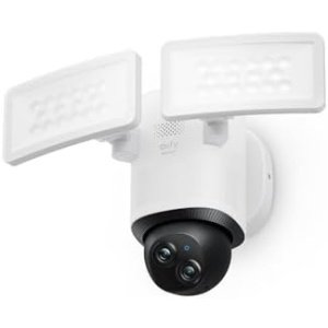 eufy Security Floodlight Camera E340 Wired, 360° Pan and Tilt, 24/7 Recording