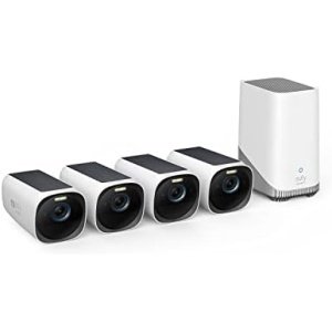 eufy Security eufyCam S330 (eufyCam 3) 4-Cam Kit, Security Camera Outdoor