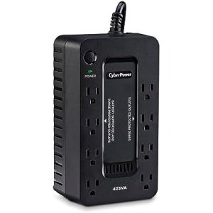 CyberPower ST425 Standby UPS System, 425VA/260W, 8 Outlets, Compact, Black