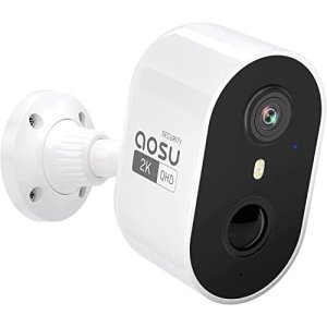 AOSU 2K Security Cameras Wireless Outdoor, Battery Powered for Home Security