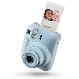 Fujifilm Instax Mini 12 Instant Camera – Pastel Blue (Renewed)