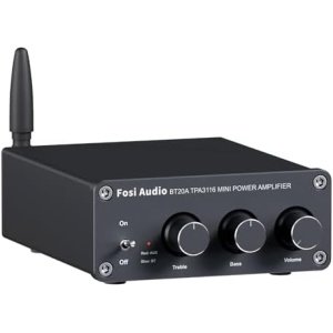 Fosi Audio BT20A Bluetooth 5.0 Stereo Audio 2 Channel Amplifier Receiver Mini