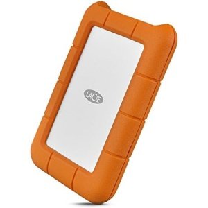 LaCie Rugged USB-C 5TB External Hard Drive Portable HDD – USB 3.0, Drop Shock