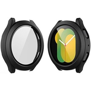 Langboom Black Hard Case Compatible with Samsung Galaxy Watch 5 Galaxy Watch 4