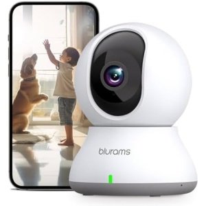 blurams Security Camera, 2K Indoor Camera 360° Pet Camera for Home Security