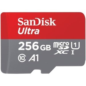 SanDisk 256GB Ultra microSDXC UHS-I Memory Card with Adapter – Up to 150MB/s