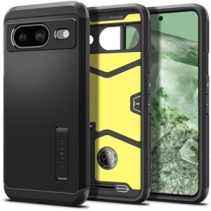 Spigen Tough Armor Designed for Pixel 8 Case (2023) – Black