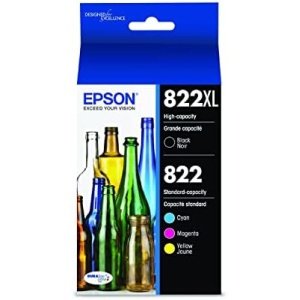 EPSON 822 DURABrite Ultra Ink High Capacity Black & Standard Color Cartridge