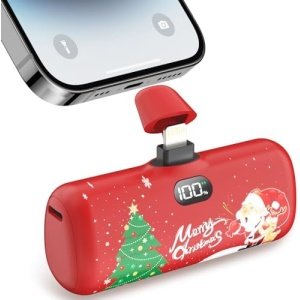 Taegila Portable Charger for iPhone Christmas Edition, 5000mAh