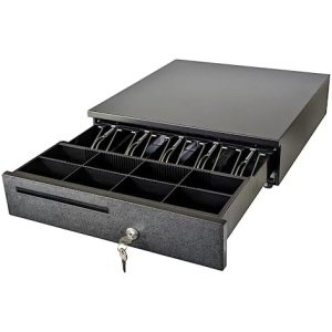 ADD Cash Drawer 16″x16.5″x4″ POS Cash Box with Cash Register Till Tray