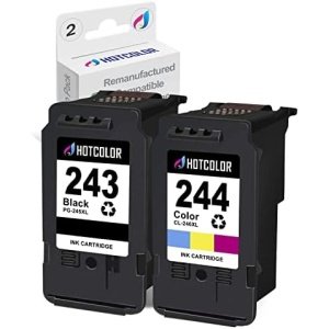 HOTCOLOR PG-243 CL-244 Replacement for Canon Ink cartridges 243 and 244