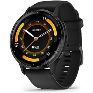 Garmin Venu 3 Slate Stainless Steel Bezel 1.4-Inch AMOLED Touchscreen Display