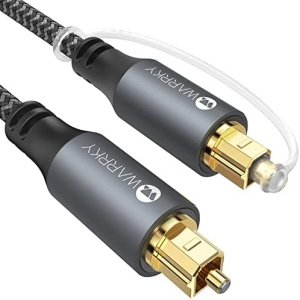 Warrky Optical Audio Cable, 6ft Optical Cable for Soundbar