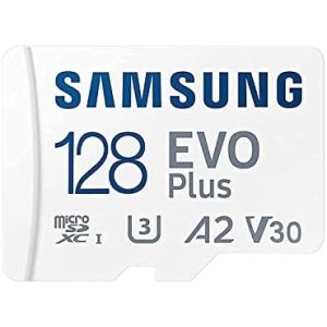 Samsung Evo Plus 128GB microSD SDXC U3 Class 10 A2 Memory Card 130MB/S Adapter