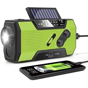 Emergency Crank Weather Radio, AM/FM/NOAA Hand Crank Portable Solar Radio