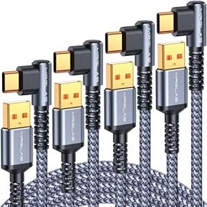 MRGLAS USB C Charger Cable 3.2A, [4-Pack,10+6.6+3.3+1.6FT] Type C Charger Fast