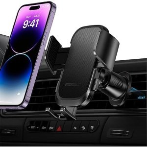 OMOTON Car Phone Holder Mount for Car Air Vent [Metal Clip], Cell Phone Holder